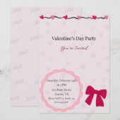 Girls Night Valentine's Day Party Invitation (Devant / Derrière)