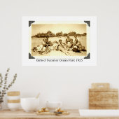 Girls of Summer Ocean Park 1925 Poster (Keuken)