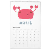 Girls Personnalisé Cute Animals 2017 Calendrier (Mar 2026)