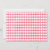 Girls Pink Barnyard Photo invitation anniversaire (Dos)