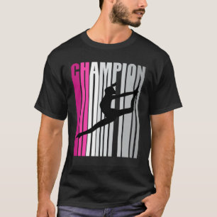 Girls Pink Dance Birthday Retro Dis T-shirt