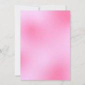 Girls Pink Gymnastique Anniversaire Invitation (Dos)