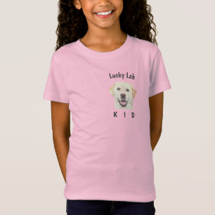 Girl's Pink Lucky Lab T-Shirt