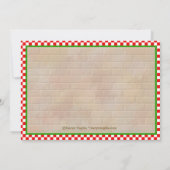 Girls Pizza Party Invitation Kaart (Achterkant)