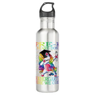 Girls Pre-K Afstuderen Magical Unicorn Gift Waterfles
