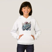 Girl's Pullover Hoodie wanneer angstaanjagend je k (Voorkant volledig)