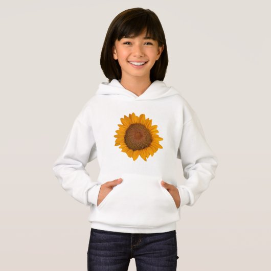 Girl's Pullover Zonnebloem (Voorkant volledig)