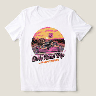 Girls Road Trip – USA Adventure Vintage T-Shirt