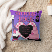 Girls Rock Pillow Kussen (Deken)