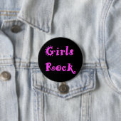 Girls Rock Ronde Button 7,6 Cm (In situ)
