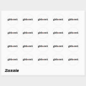 Girls Rock Ronde Sticker (Vel)