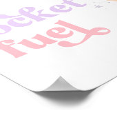 Girl's Rocket Fuel Sign Poster (Hoek)