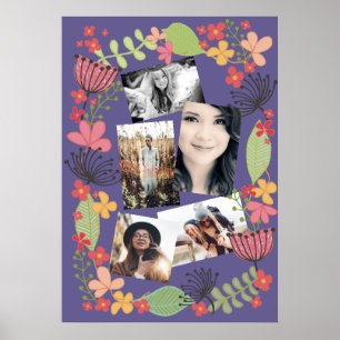 Girls Room Friends Memories Foto Collage Poster