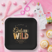 Girls Run Wild Safari Bachelorette ID1148 Papieren Bordje (Feest)