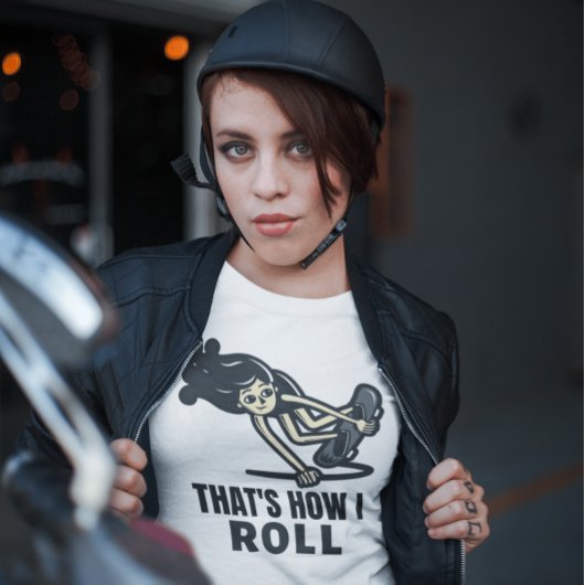 GIRLS SKATEBOARDING SKATEBOADER T-SHIRS T-SHIRT