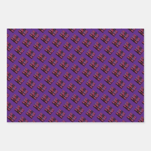 Girls Soccer Geometric Retro Typography Inpakpapier Vel (Voorkant 3)