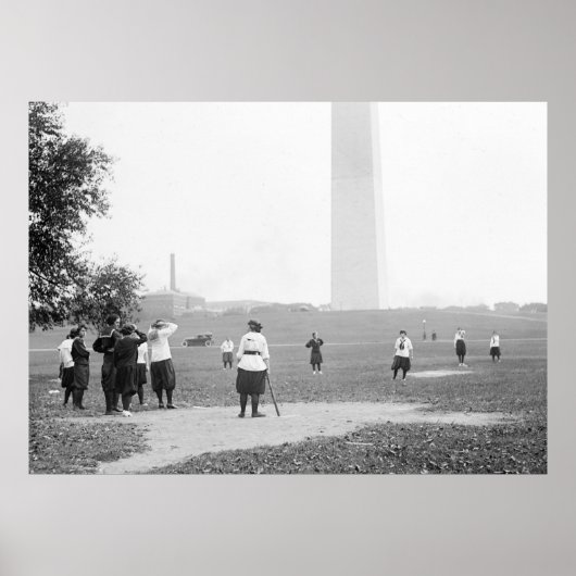 Girls Softball, 1919 Poster (Voorkant)