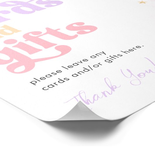 Girl's Space Kaarten en cadeaubordje Poster (Hoek)