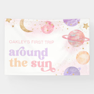 Girl's Space Party Banner