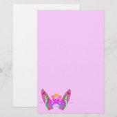 Girls Surfboard Stationery Briefpapier (Voorkant / Achterkant)