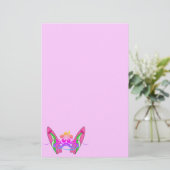 Girls Surfboard Stationery Briefpapier (Staand voorkant)