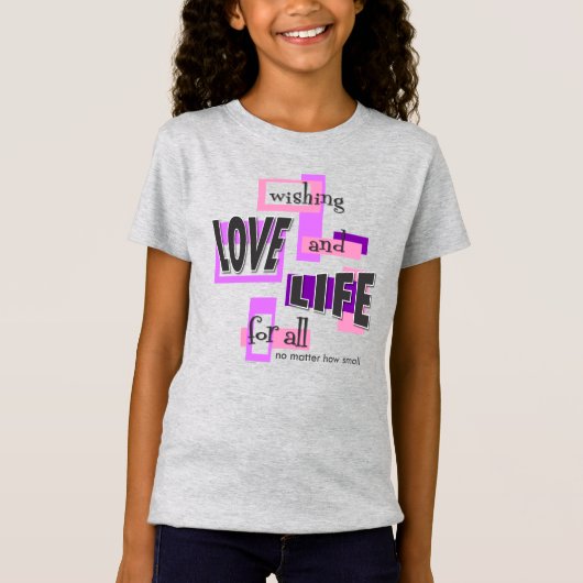 Girls' t-shirt with a vivid design. (Devant)