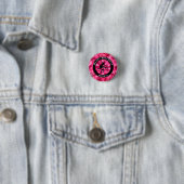 Girls Track & Field Pink Camo Ronde Button 3,2 Cm (In situ)
