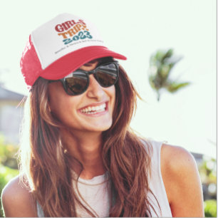 Girl's Trip 2023  kleuren en tekst Trucker Pet
