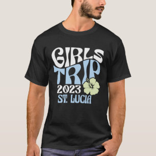 Girls Trip 2023 St Lucia Beach Bestemming Retro G T-shirt