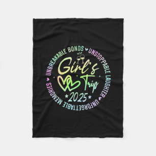 Girls Trip 2025 Vrouwen Weekend Vakantie Matching Fleece Deken