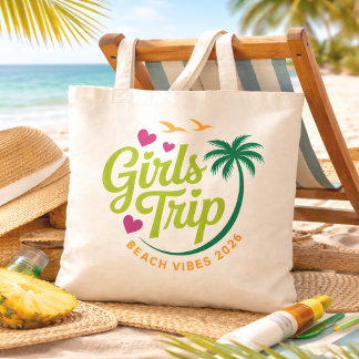 Girls Trip Beach Tote Bag