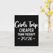 Girls Trip Er Than A Therapy 2026 Weekend Queen Si Kaart (Gele Bloem)