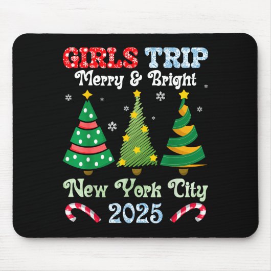 Girls Trip Merry And Bright Xmas New York City Vac Muismat (Voorkant)