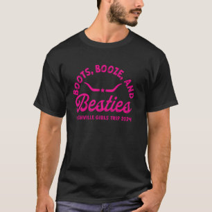 Girls Trip Nashville 2024 Laarzen Drank & Beste Vr T-shirt