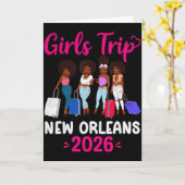 Girls Trip New Orleans 2026 Squad Matching Outfit Kaart (Gele Bloem)