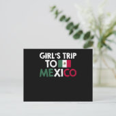 Girls Trip To Mexico Feestdagenkaart (Staand voorkant)