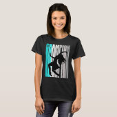 Girls Turquoise Dance Champion Musical Dancer T-shirt (Voorkant volledig)