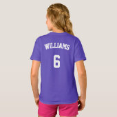 Girls Volleyball Custom Nom de l'équipe / T-shirt  (Dos entier)