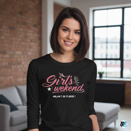 Girls Weekend Away T-shirt Custom Location Date