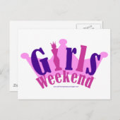 Girls Weekend Briefkaart (Voorkant / Achterkant)