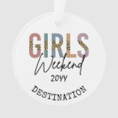 Girls Weekend Cheetah Print Girls trip getaway (devant)
