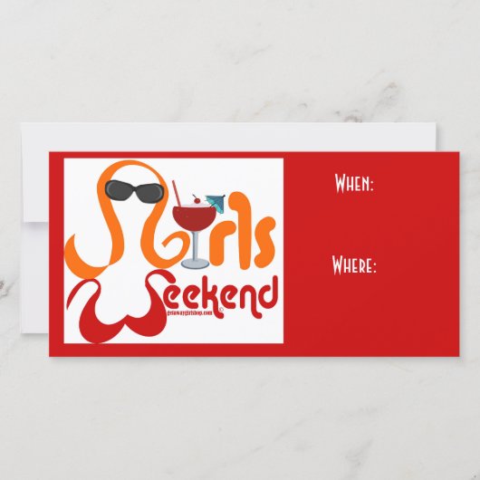 Girls Weekend Invitation (Voorkant)