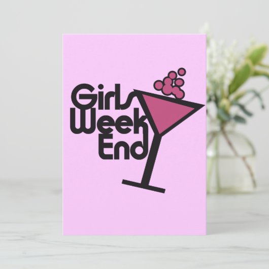 Girls Weekend Kaart (Staand voorkant)