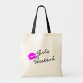 Girls Weekend (Kiss Blk) Tote Bag (Voorkant)