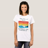 Girls Weekend Matching Tee Customizable Beach Trip T-shirt (Voorkant volledig)