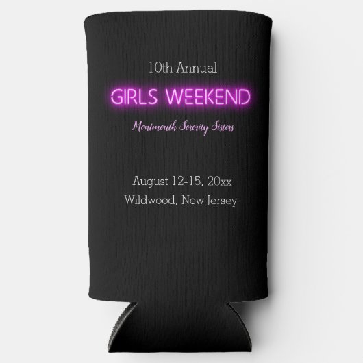 GIRLS WEEKEND Neon LED Sign Aangepast Aangepast (Voorkant)
