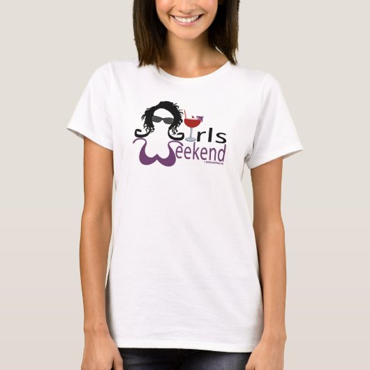 Girls Weekend Paars T-shirt (Voorkant)