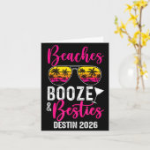 Girls Weekend Trip Destin 2026 Beaches Booze Ies Kaart (Gele Bloem)