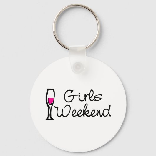 Girls Weekend Wine Sleutelhanger (Voorkant)