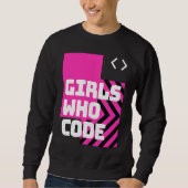 Girls who code the cool  computer trui (Voorkant)